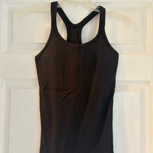 lululemon athletica Black Ribbed Tank Top